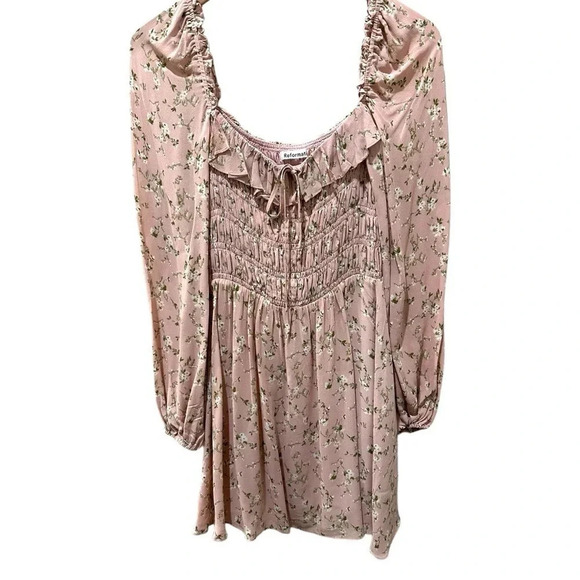 Reformation Morris Long Sleeve Floral Mini Dress in
Melody Pink Floral |… - Picture 4 of 16
